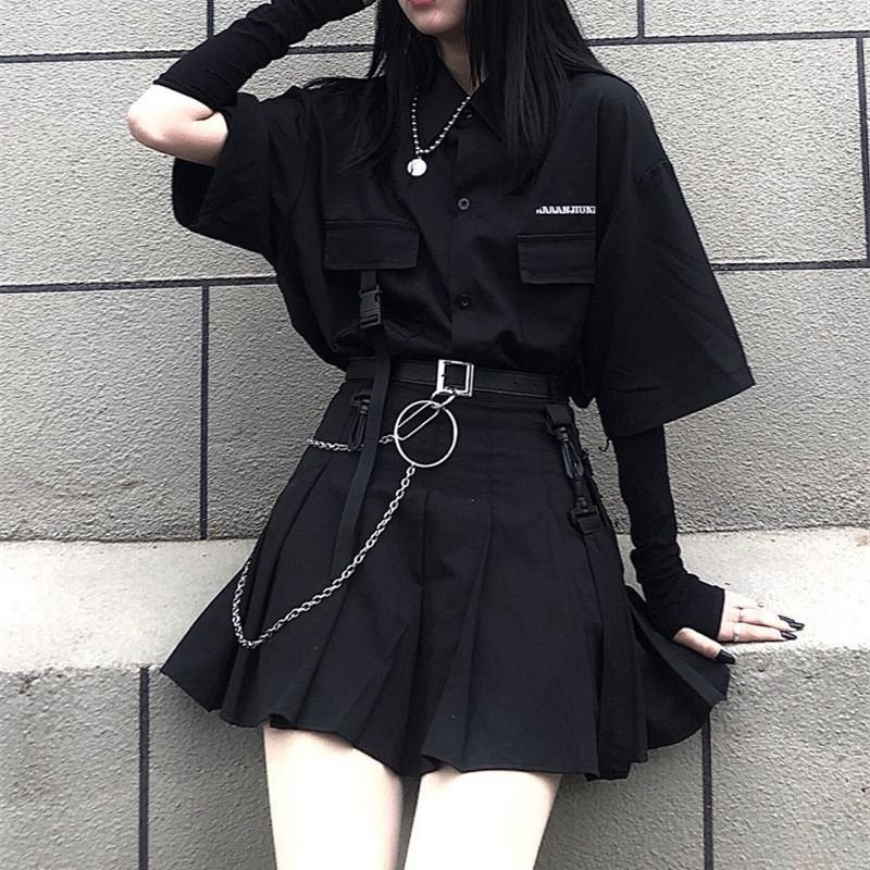 Women's Two-piece Suit with Pleated Skirt