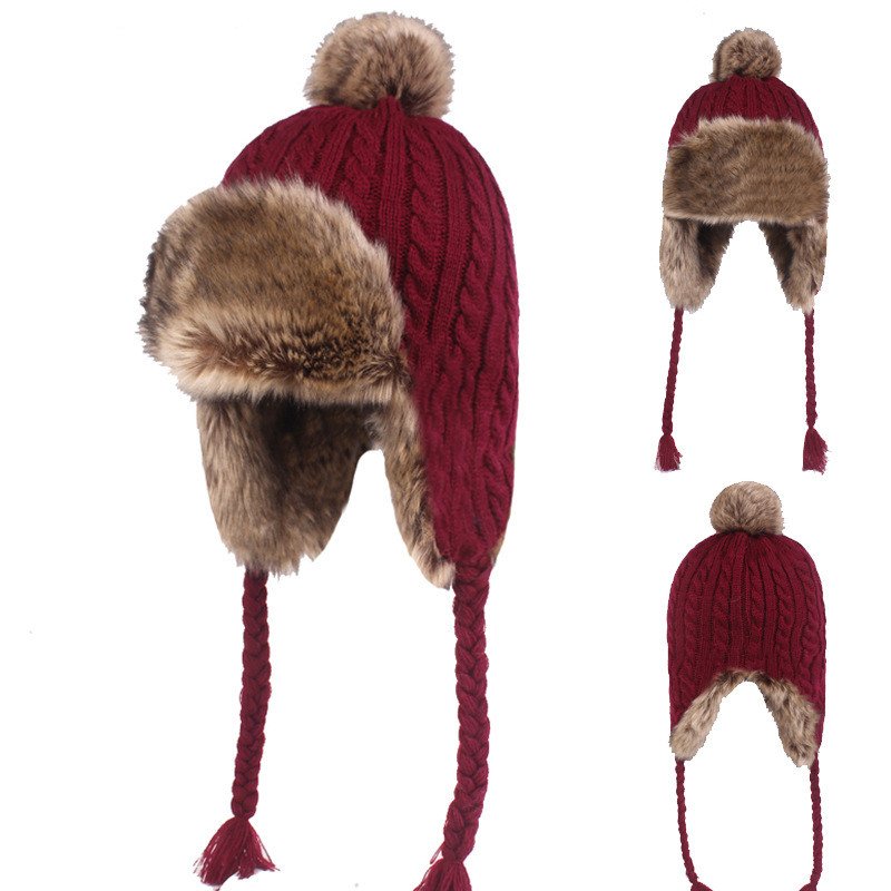 Windproof Ear Hat for Women, Thickened Warm Ear Protection