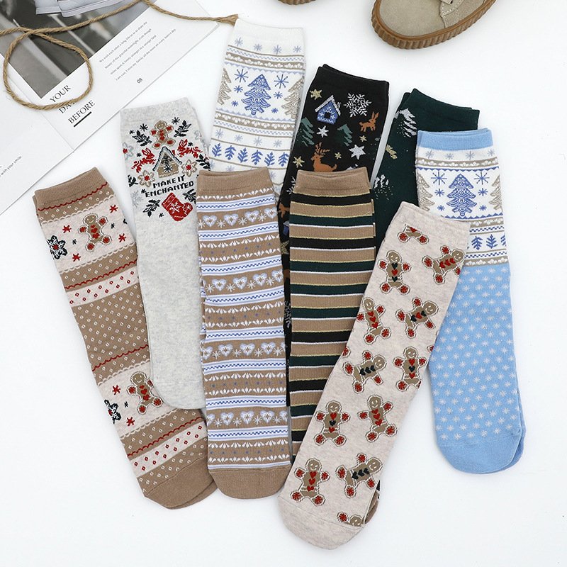 Gingerbread Man Christmas Socks for Couples