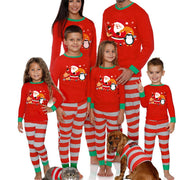 Cozy Cartoon Christmas Family Pajamas Set
