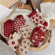 Warm Women's Cotton Socks for Winter