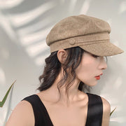 Navy Linen Women's Hat - Lightweight Summer Style