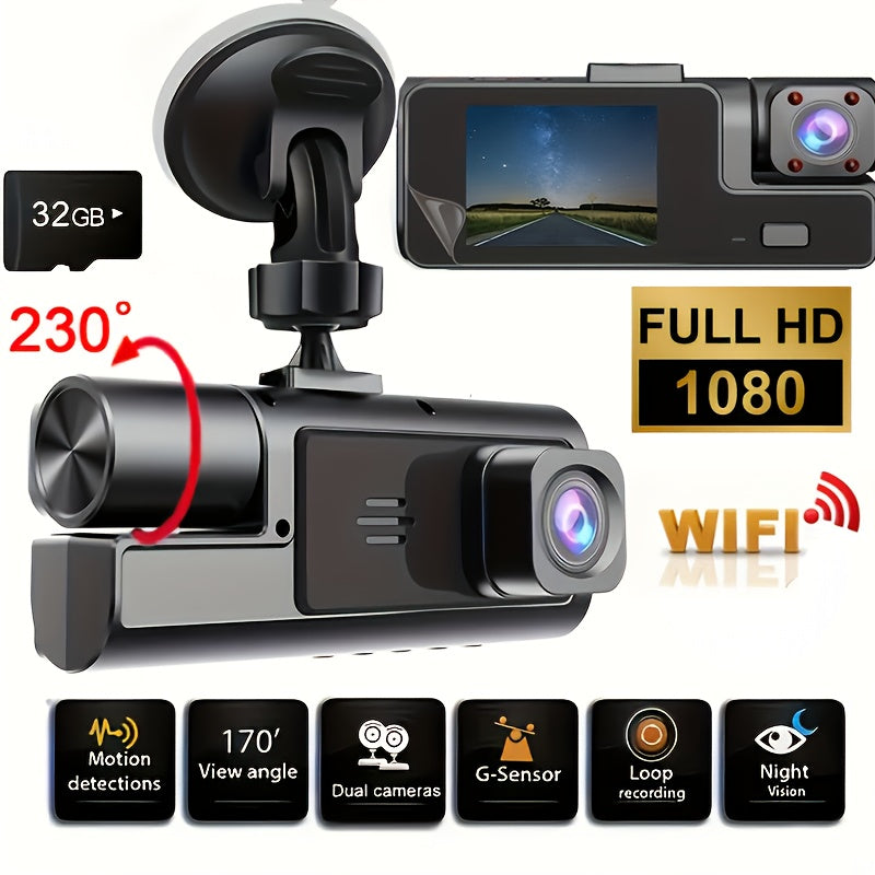 1080P Triple Camera Dash Cam