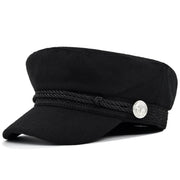Stay Warm & Stylish Octagonal Woolen Flat Hat