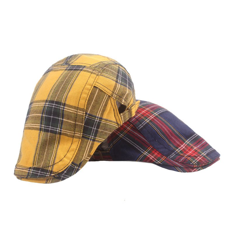 Simple Plaid Sun Hat