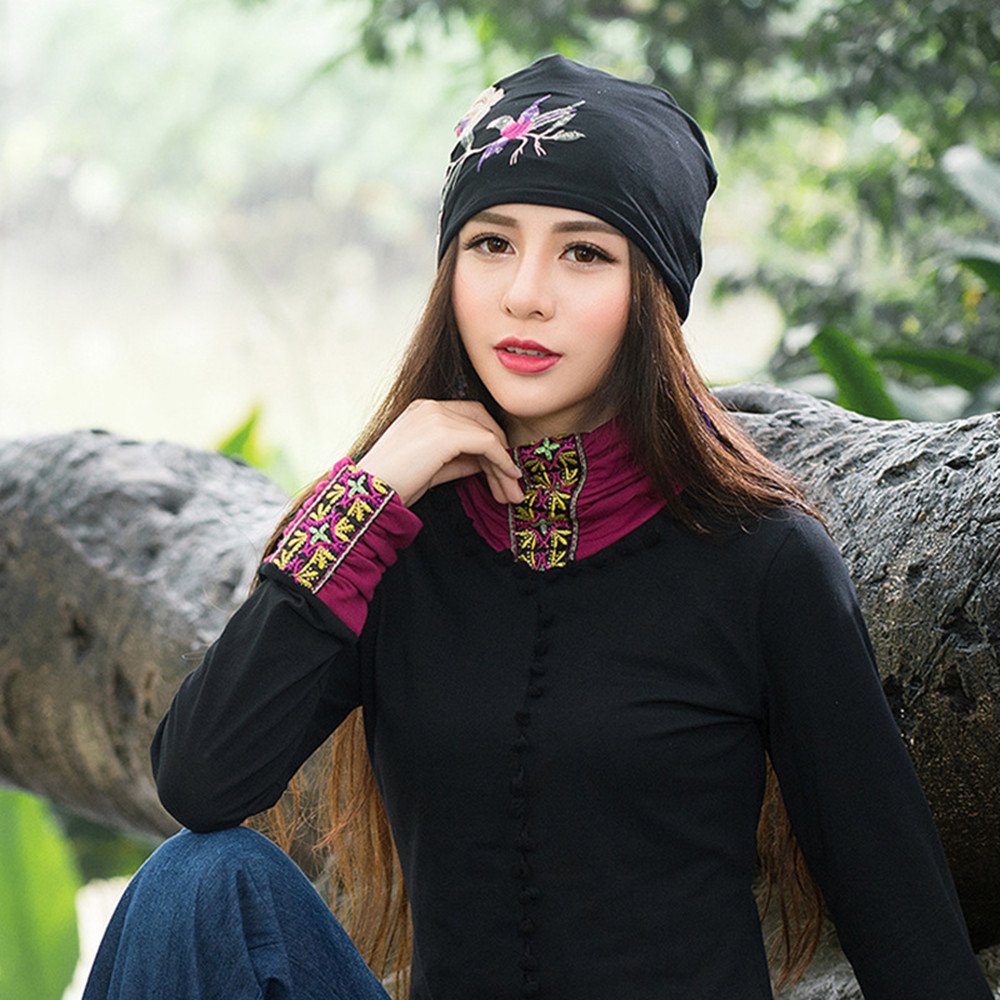 Embroidered Wool Cap