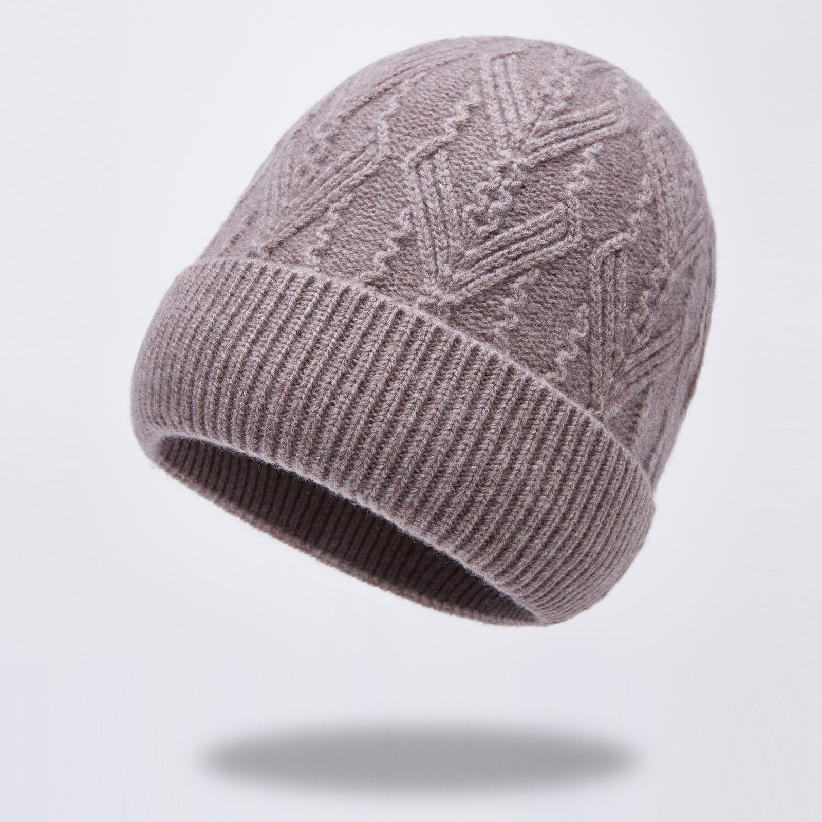 Men's Knitted Hip Hop Beanie Hat - Wooly Warmth for Winter