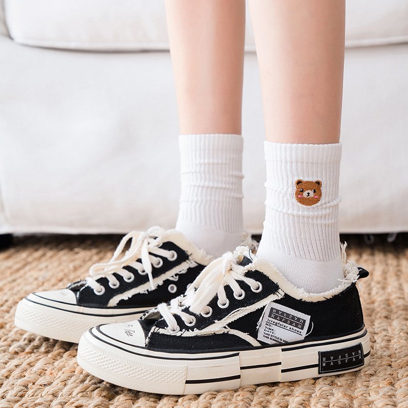 Cute Cartoon Bear Socks for Women
