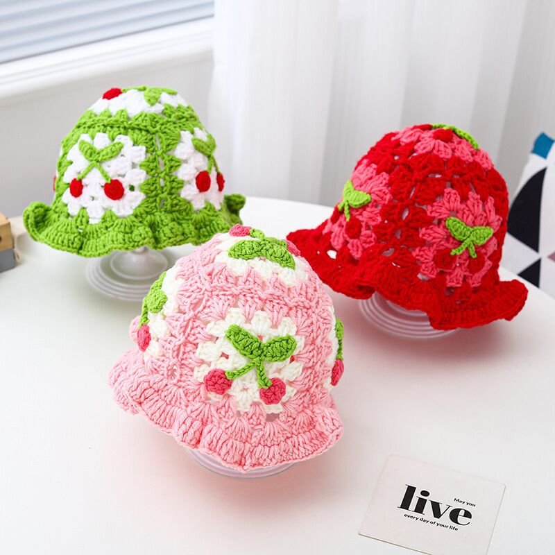 Trendy Hand Knit Beanie Hats for Women