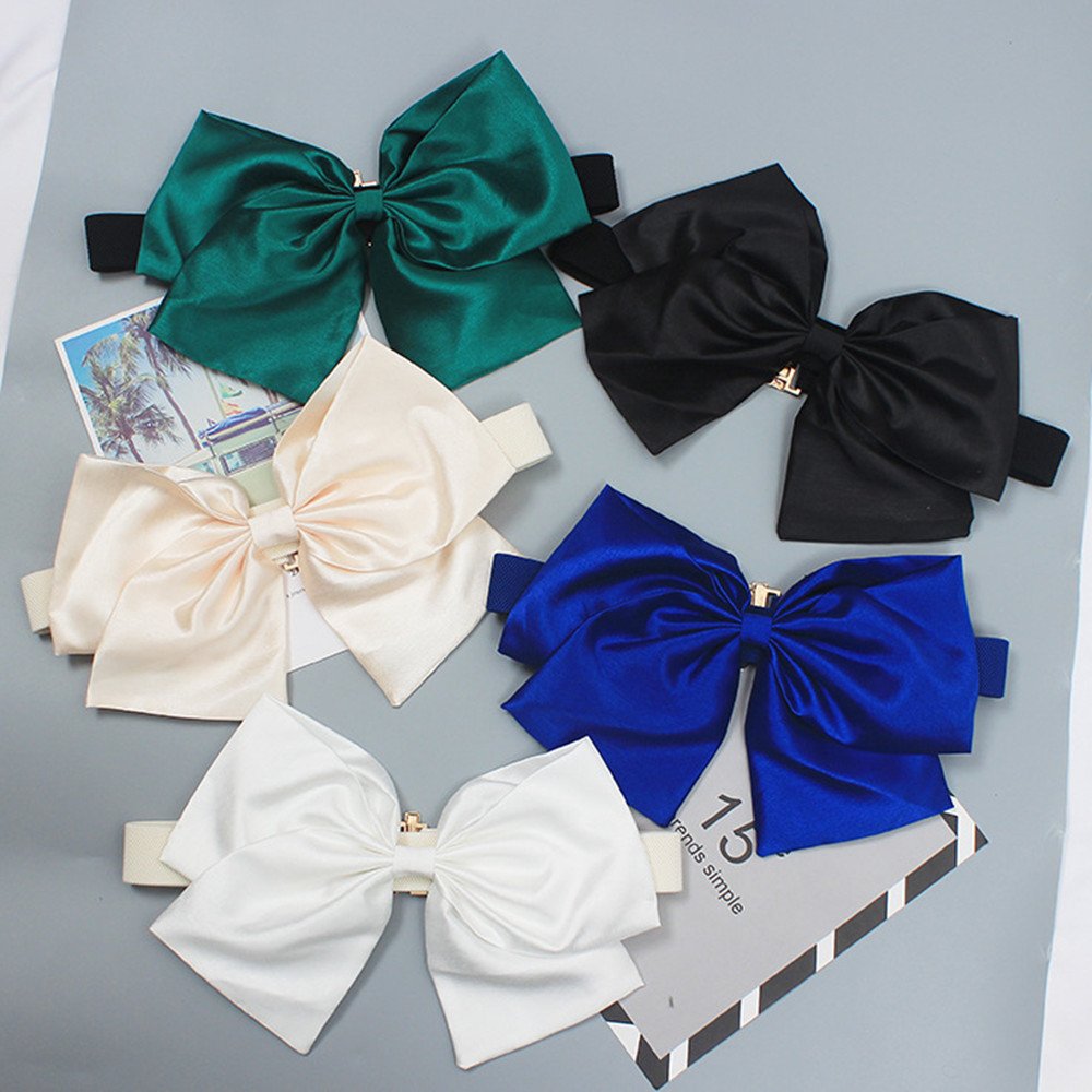 Adjustable Large Cotton Bow Belt for Women
