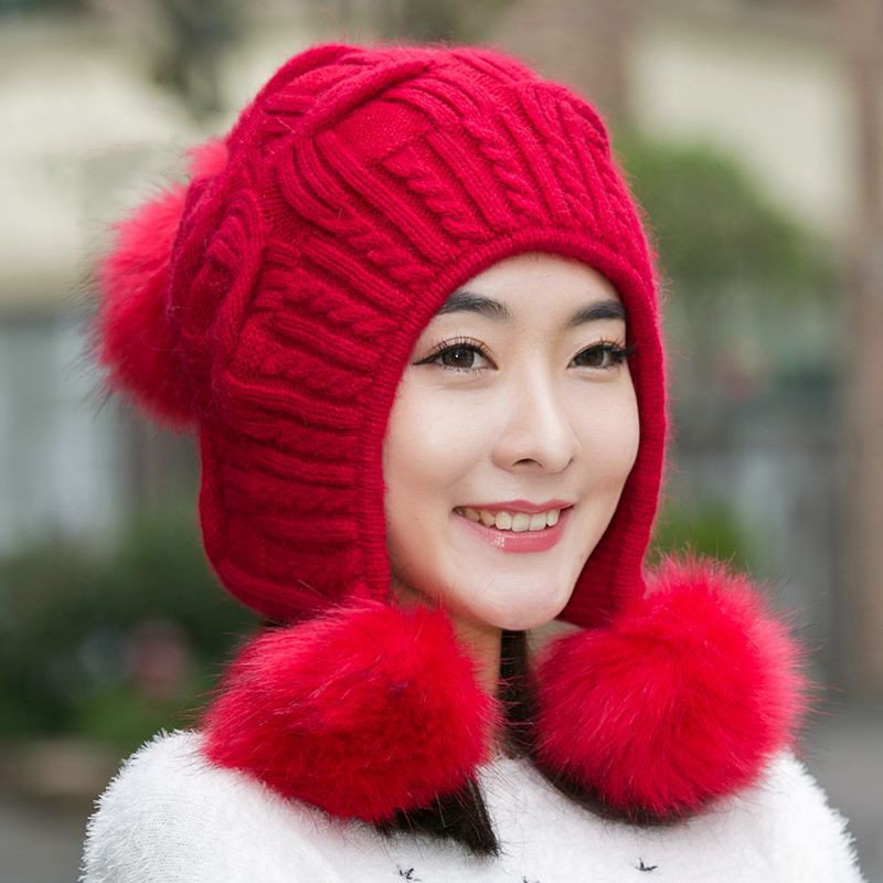 Cozy Korean Fleece Rabbit Fur Hat