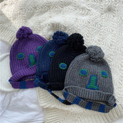 Warm Wool Embroidered Rabbit Fur Hat for Women & Men
