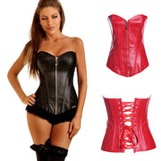 Leather-Style Waist Shaper Bodice for Women