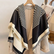 Stay Warm in Style with Reversible Faux Cashmere Scarf