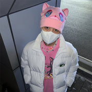 Cozy Embroidered Knit Hat for Women