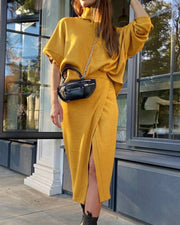 Yellow Street Hipster Jumpsuit Dress Set