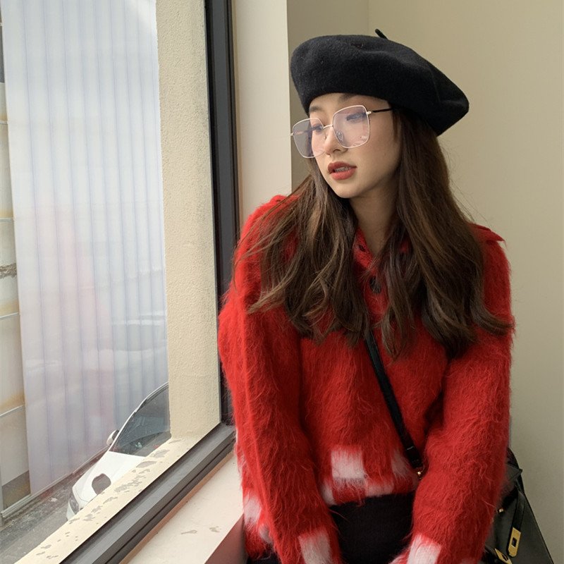 Vintage Wool Beret for Women, 10 Colors Available