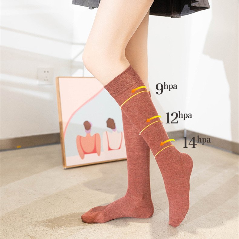 Autumn Winter Solid Color Knee Socks for Women