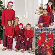 Cozy Family Plaid Pajamas Set