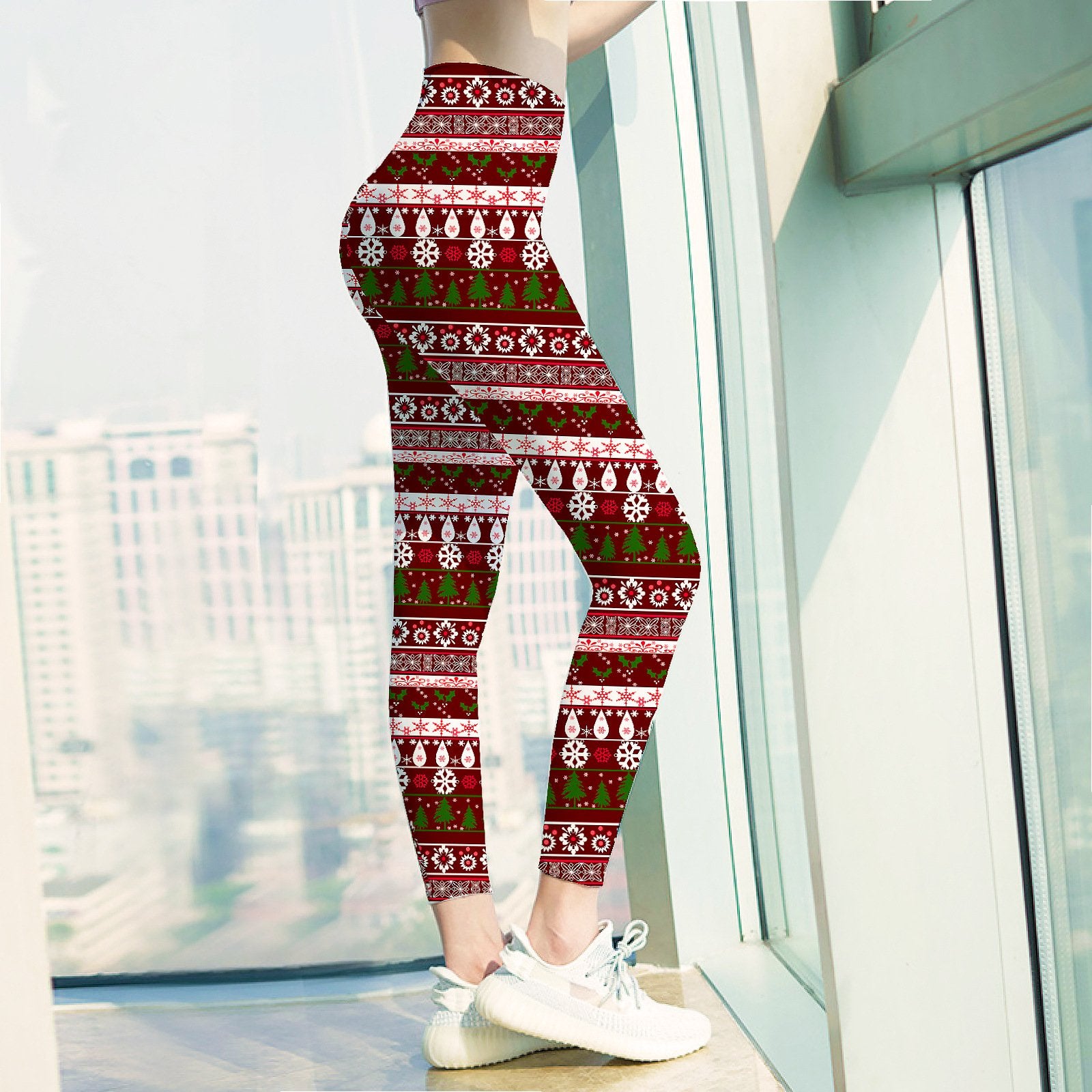 Customizable Holiday Yoga Leggings