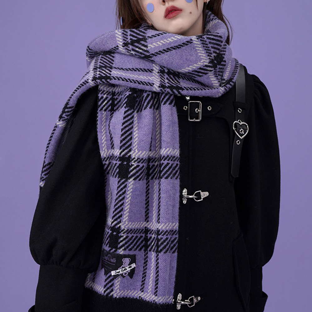 Warm Plaid Scarf