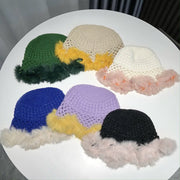 Fisherman Rabbit Fur Hat for Women - Warm & Stylish