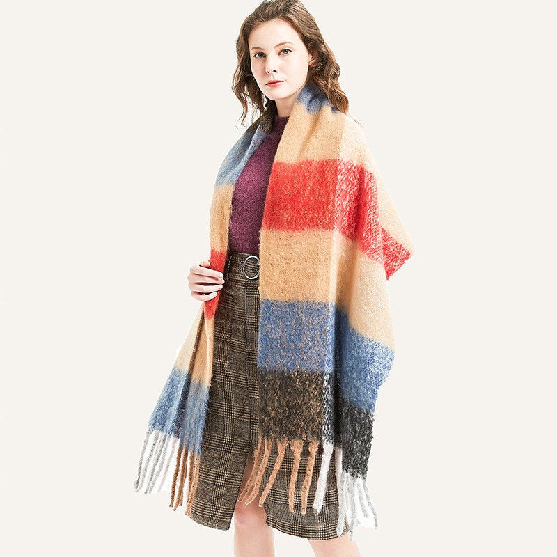 Warm Striped Scarf