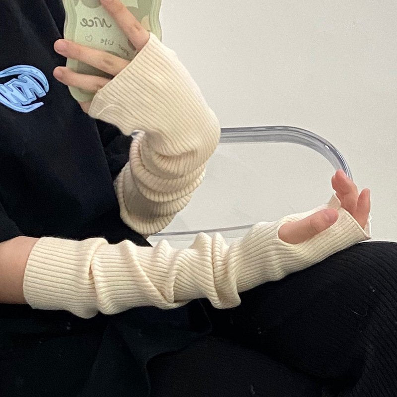Warm Woolen Gloves for Women, Korean Style