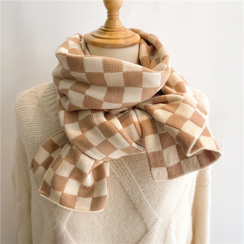 Stay Warm in Style with Plaid Scarf