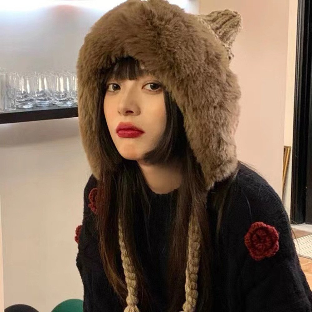 Cozy Cat Ear Knit Beanie