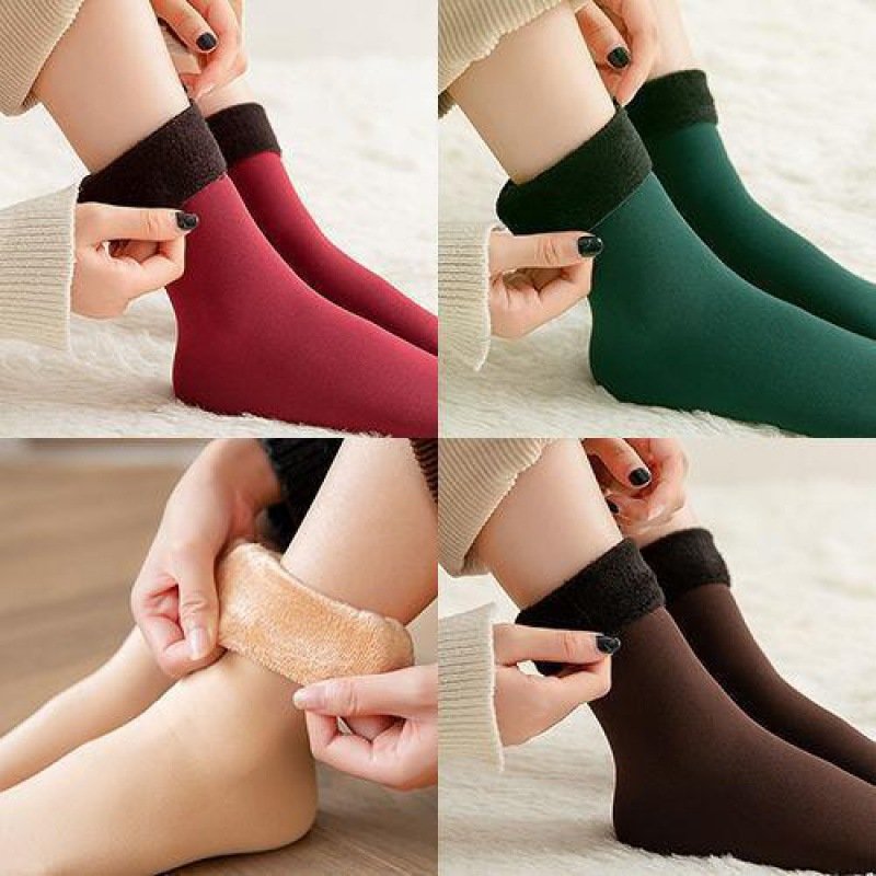 Cozy Velvet Tube Socks for Women
