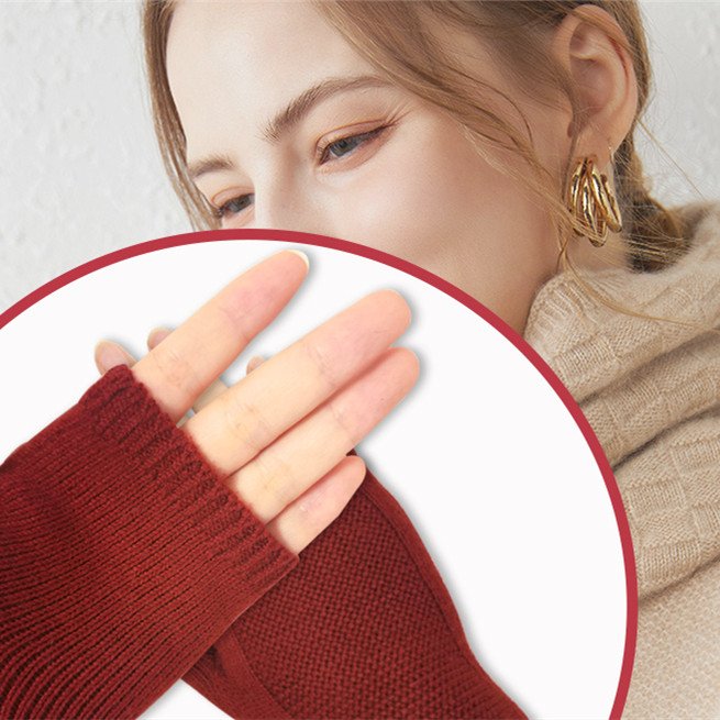 Warm Half Finger Gloves for Men & Women