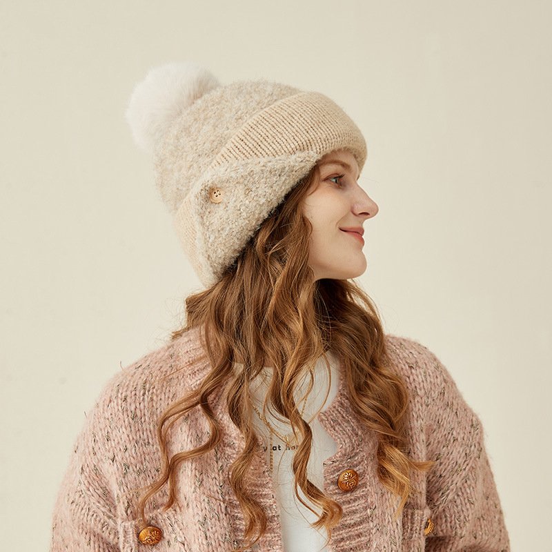 Mint Green Acrylic Warm Ear Pullover