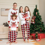 Cozy Plaid Deer Pajama Set for Family