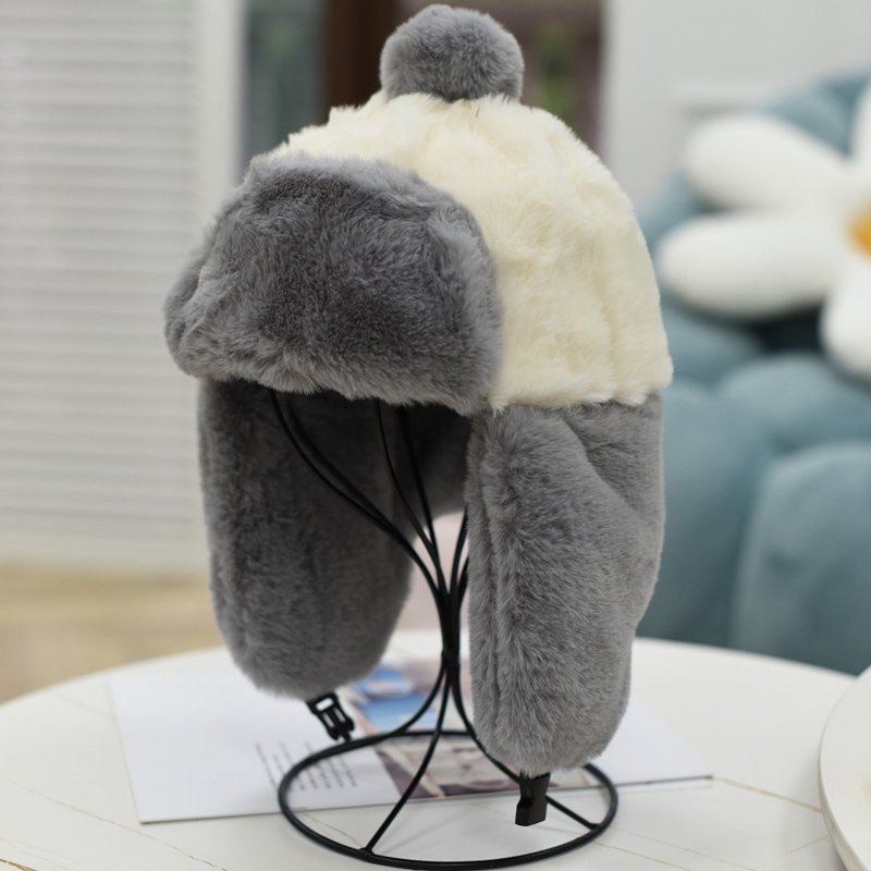 Warm Rabbit Hair-Like Windproof Hat for Women