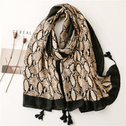 Leopard Print Beach Shawl Scarf