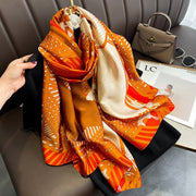 Retro Chic Silk Shawl