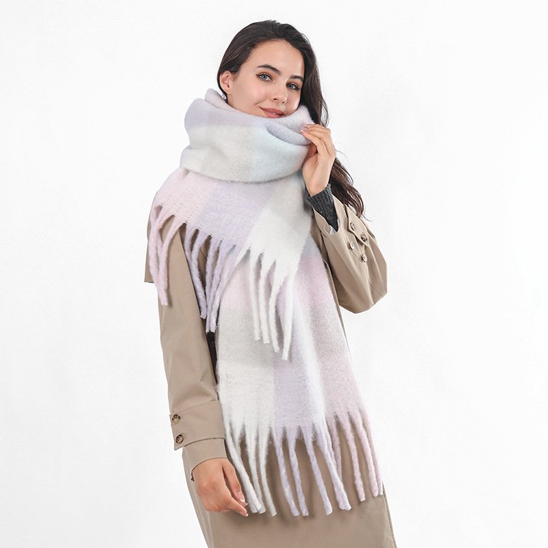 Warm Plaid Scarf