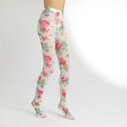 Thin Floral Tights for Women