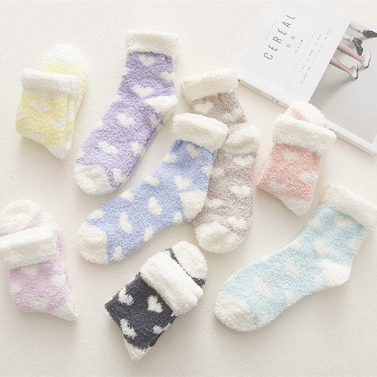 Stay Cozy in Style with Coral Fleece Socks