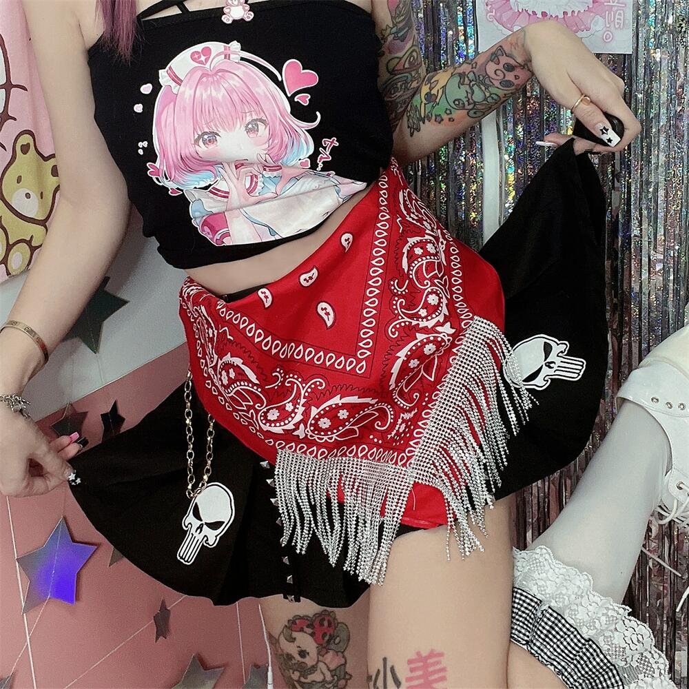 Glamorous Rhinestone Headband Scarf for Women