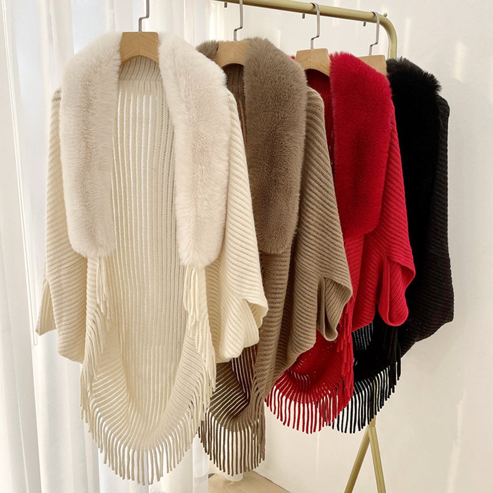 Solid Color Cashmere Scarf for Women Winter Warmth