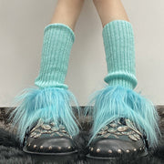 Shaping Leg Socks with Fluffy Hemp & Cotton Blend