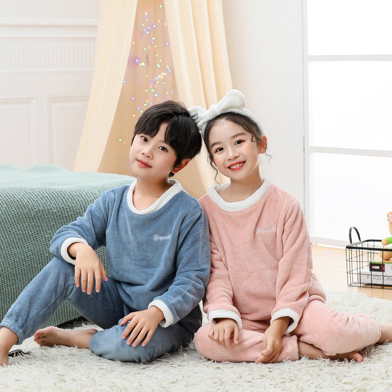 Cozy Autumn Winter Velvet Suits for Kids