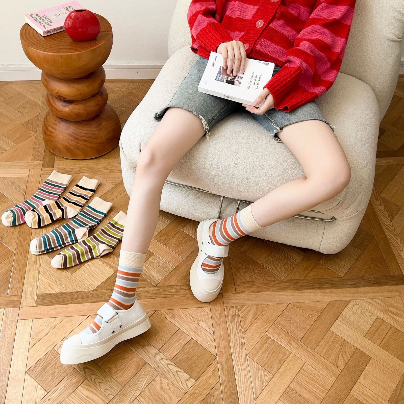 Vibrant Striped Socks