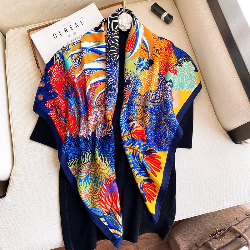 Floral Summer Scarf Beach Towel