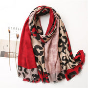 Leopard Print Sun Protection Scarf for Women