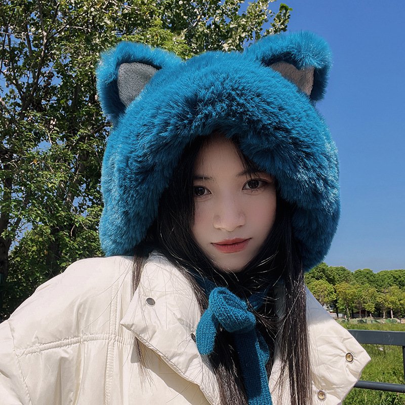 Warm Thickened Plush Woolen Hats for Women