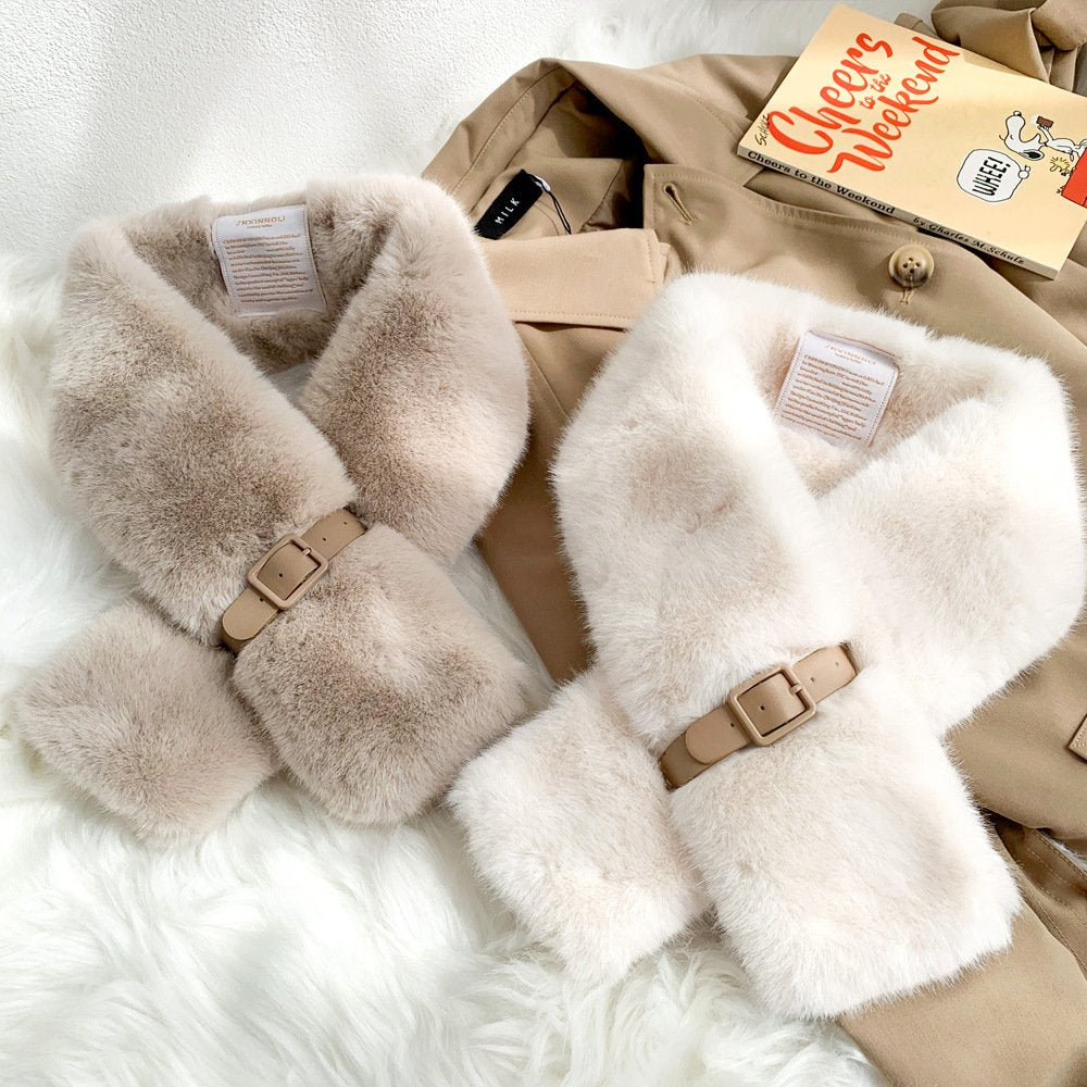 Stay Warm with Soft Plush Scarf
