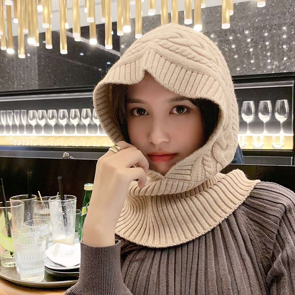 Warm Thermal Knitted Scarf for Women